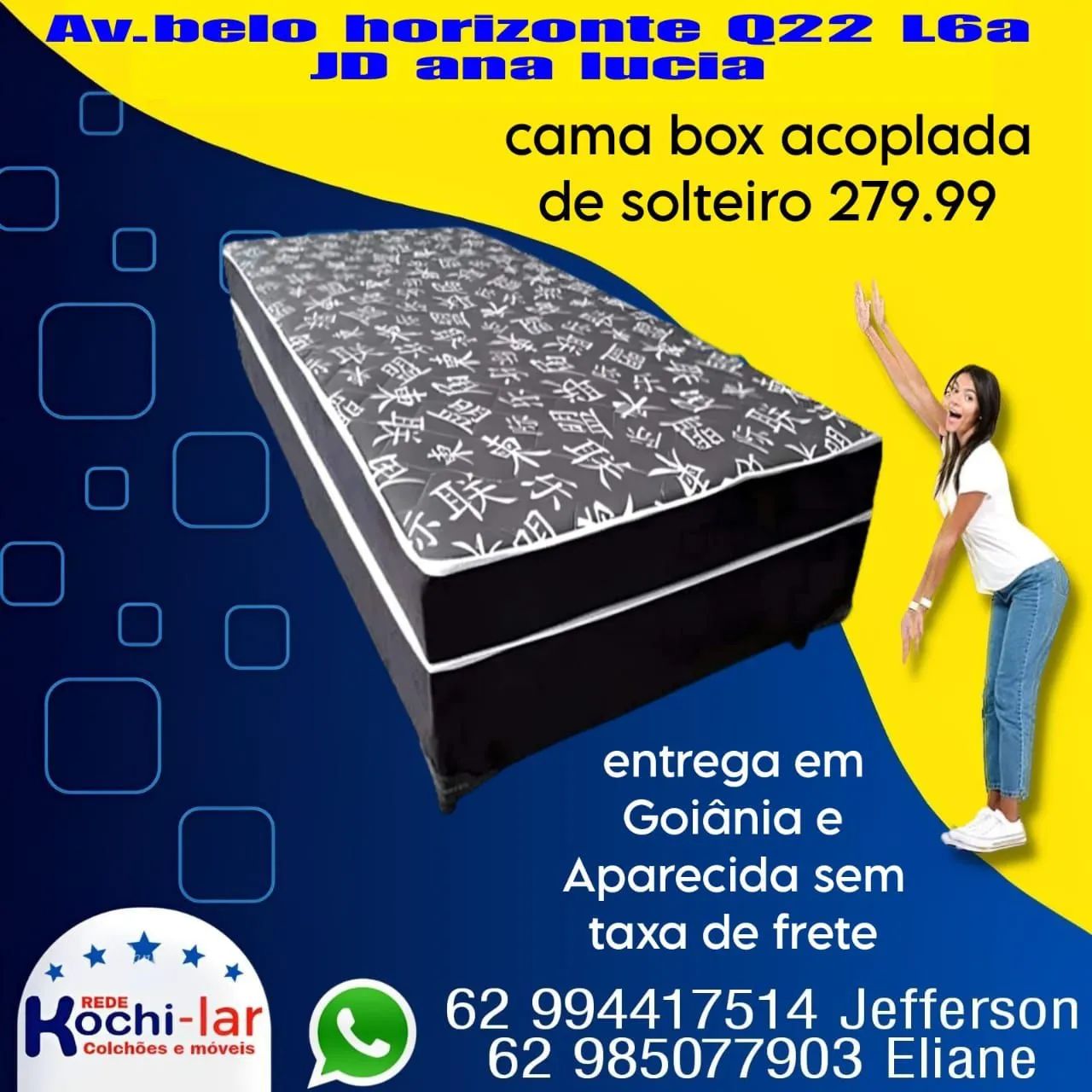 Cama box solteiro 