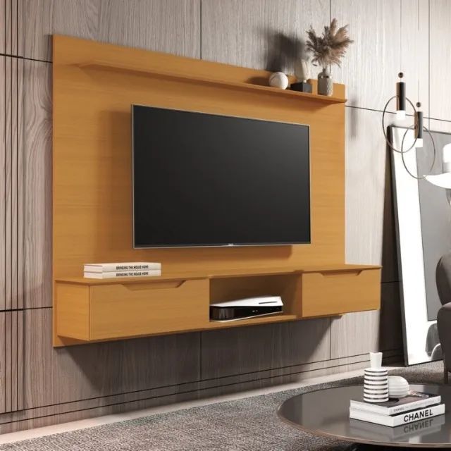 *Painel até 65" Studio Cedro - 1,60 cm  Pronta Entrega  - Foto 2