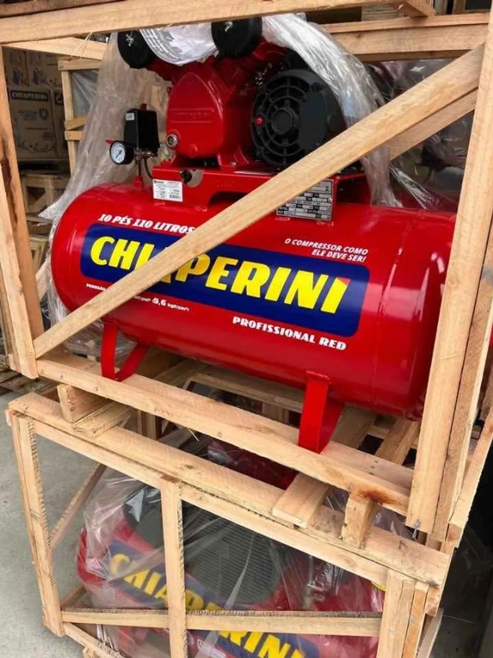 Compressor Chiaperini de 110L Profissional 2hp 140psi 10pes - Chiaperini (Loja) - Foto 4