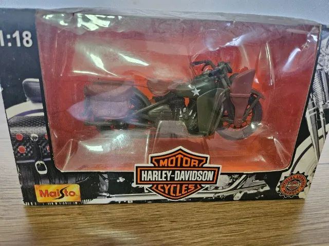 Harley Davidson exército miniatura 1:18