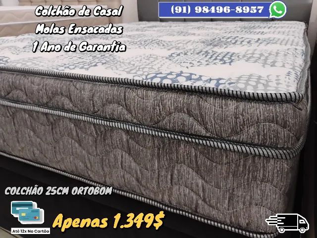 COLCHÃO DE CASAL ORTOBOM MOLAS ENSACADAS 
