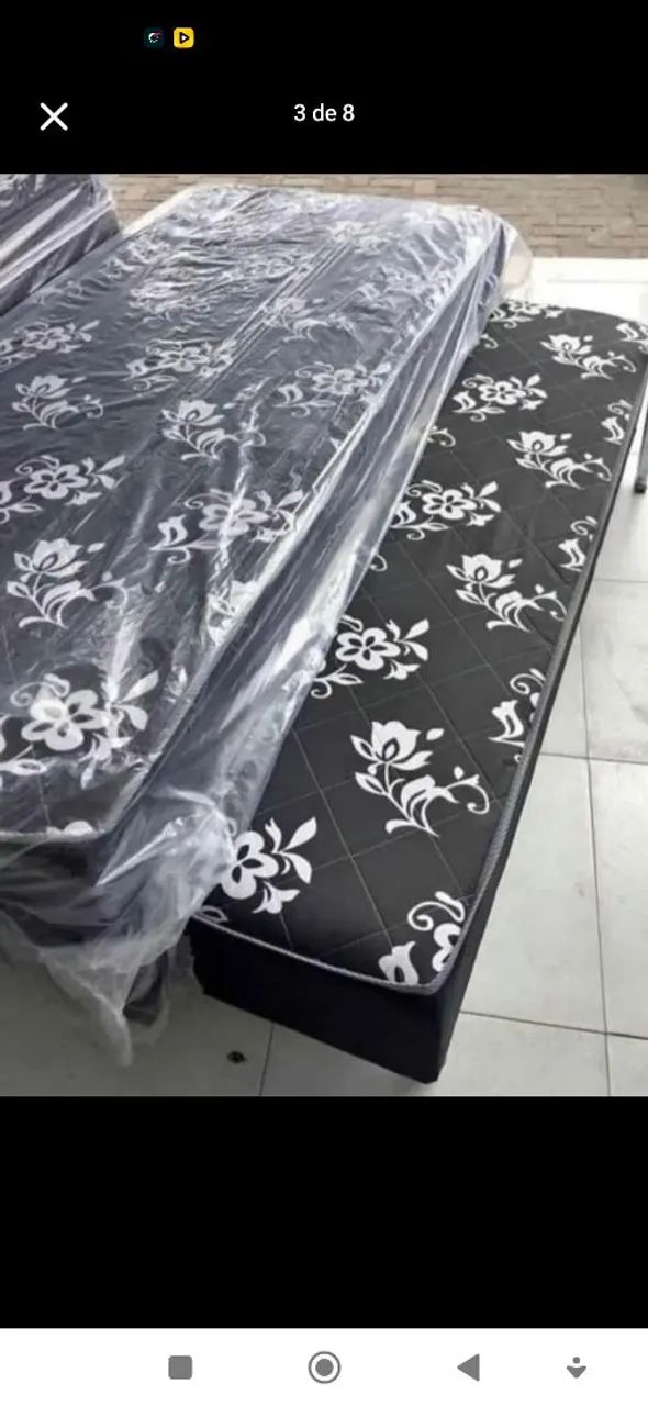 Cama Box auxiliar já com colchão