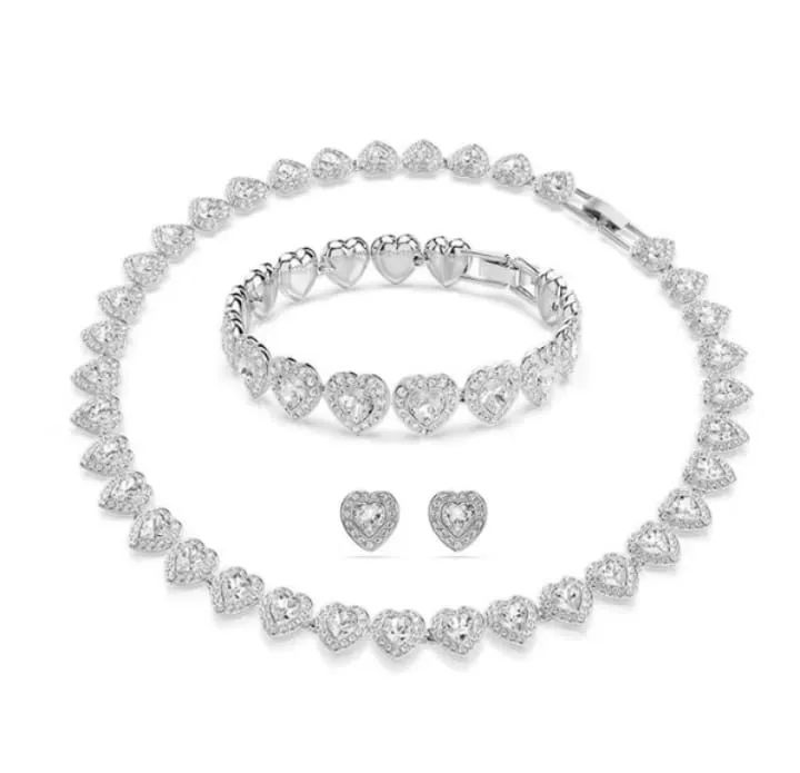 CONJUNTO RIVIERA CORAÇÃO EM SWAROVSKI 