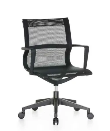 Cadeira de escritório da Ricco modelo chalk ergonômica com encosto em tela