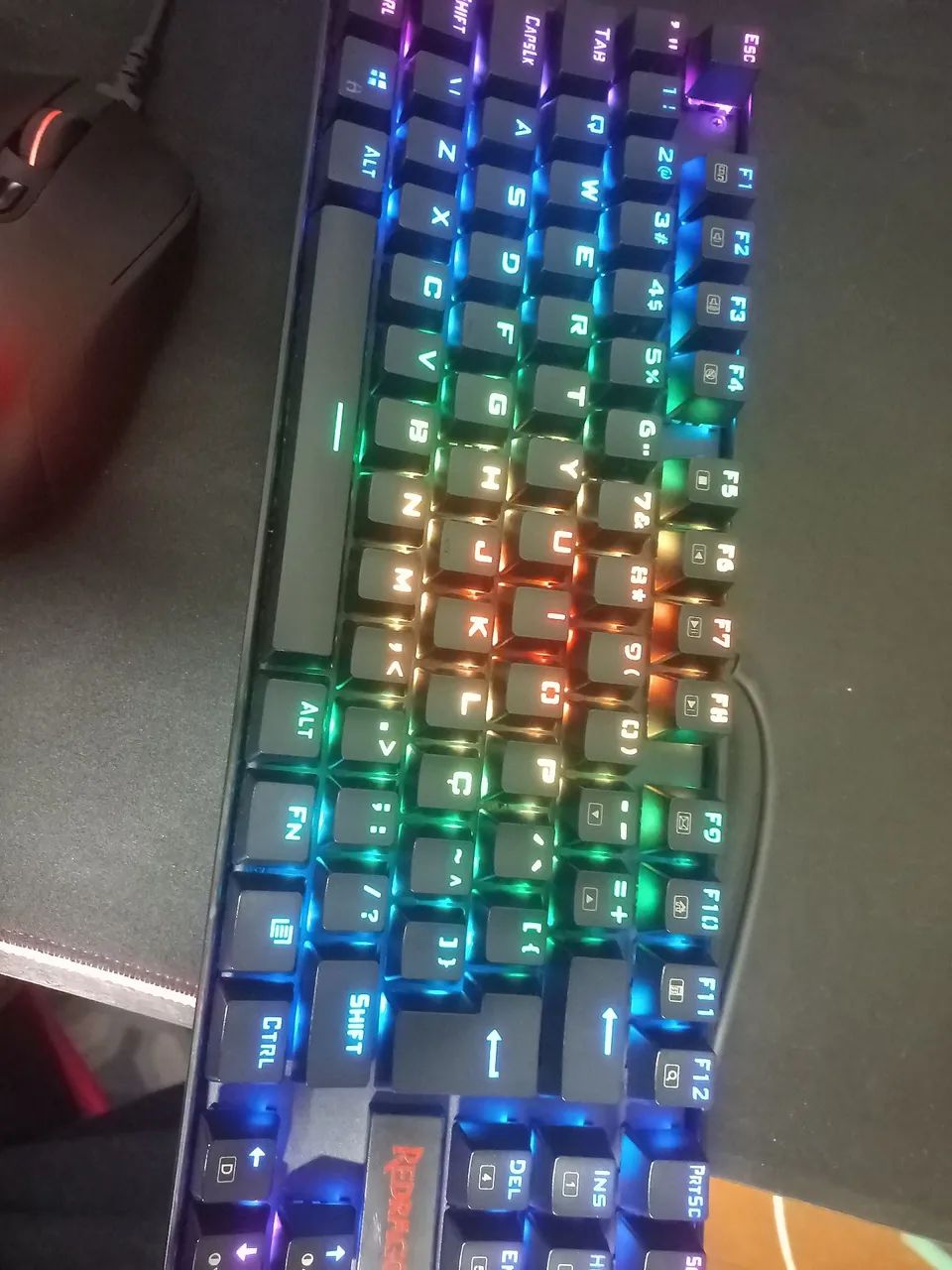 Teclado mecânico Redragon Kumara RGB e Mouse Redragon Cobra - Foto 3
