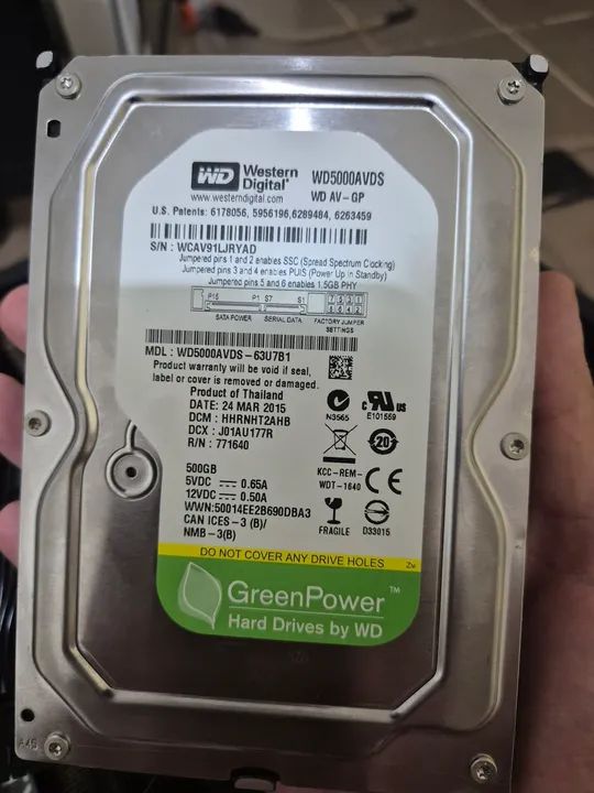 HD 500gb para PC praticamente novo