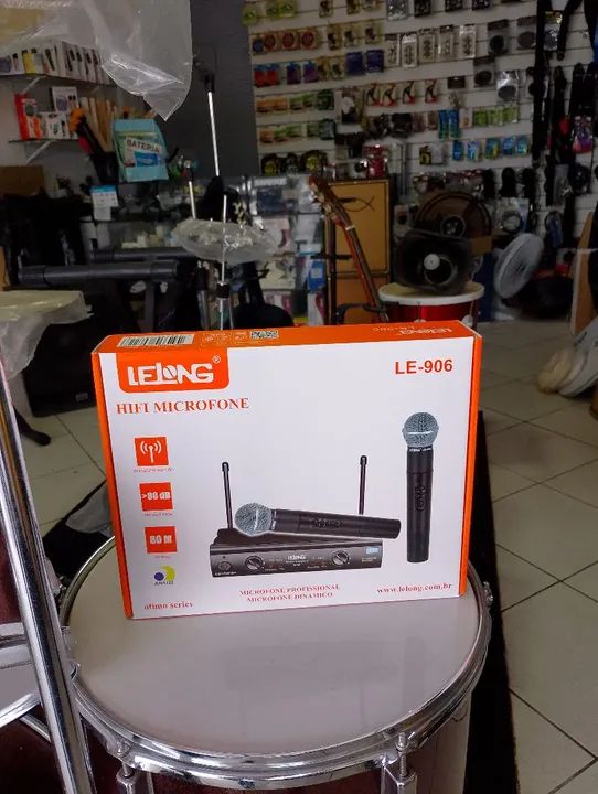 Microfone sem fio uhf