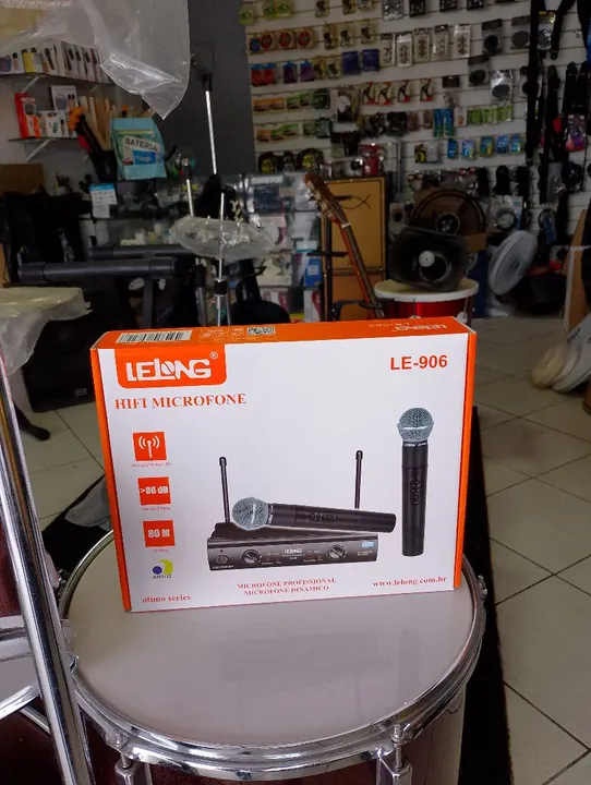 Microfone sem fio uhf