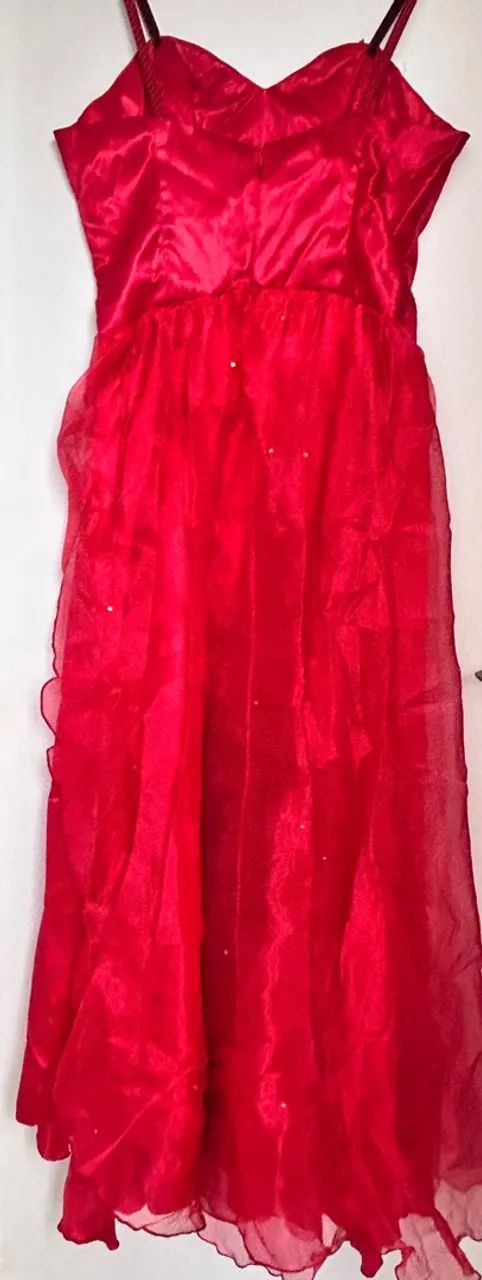 Vestido vermelho bordado - Foto 2