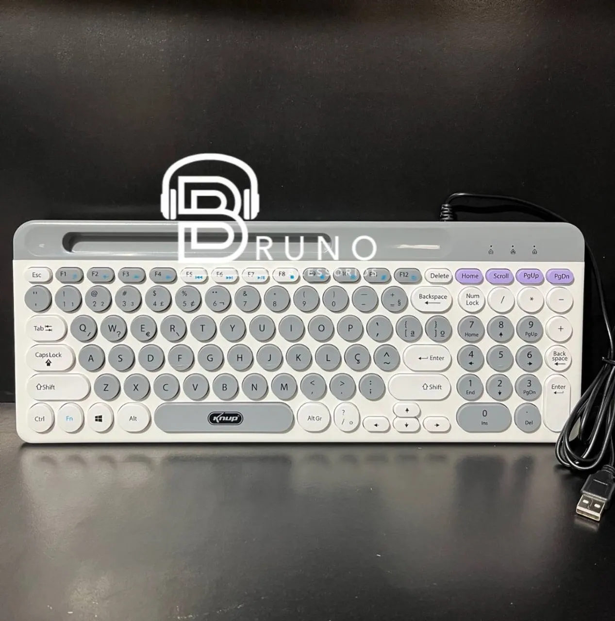 Teclado Knup Multimídia silencioso