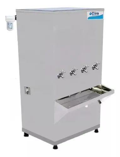 Bebedouro Industrial 200 Litros Inox 4 Torneiras c/Filtro  VOLTAGE 110V