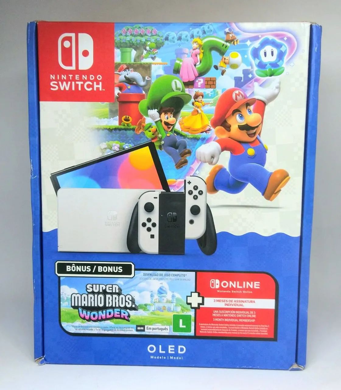 Console Novo Nintendo Switch oled com jogo, nota e garantia 