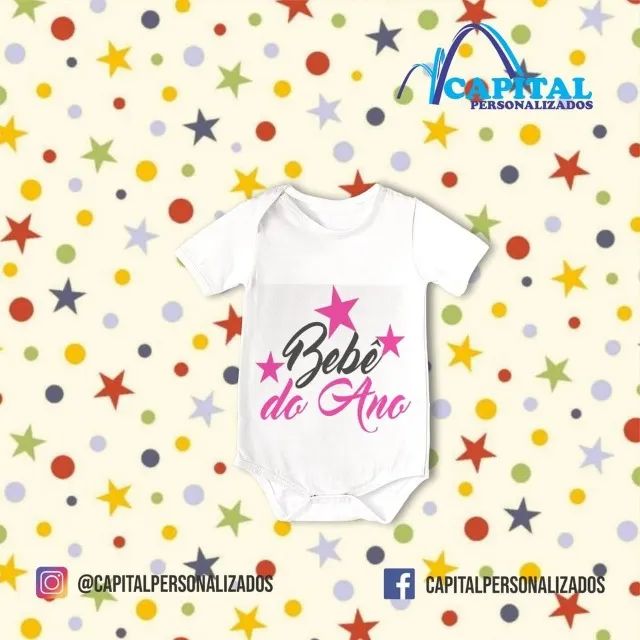 body infantil branco personalizado - Foto 2