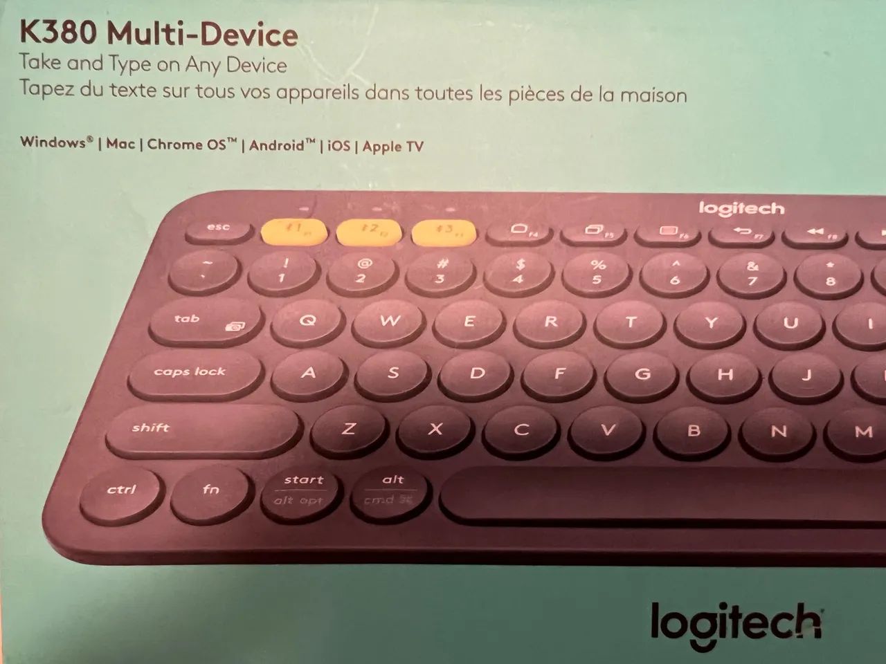 Teclado Logitech K380 Multi-Device, SEM fio - Novo - Foto 5