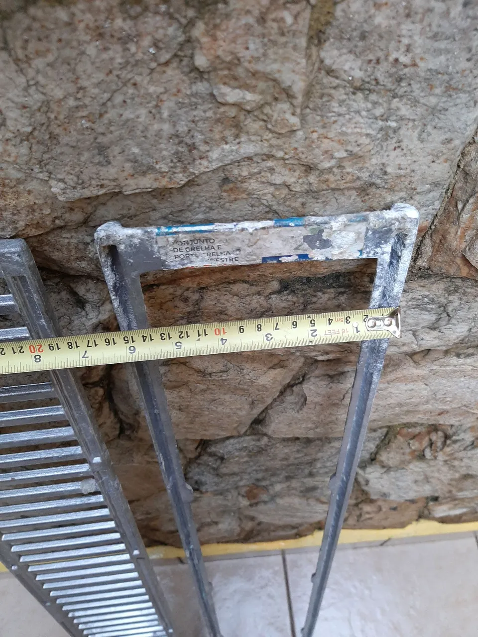 Grelha alumínio para piso