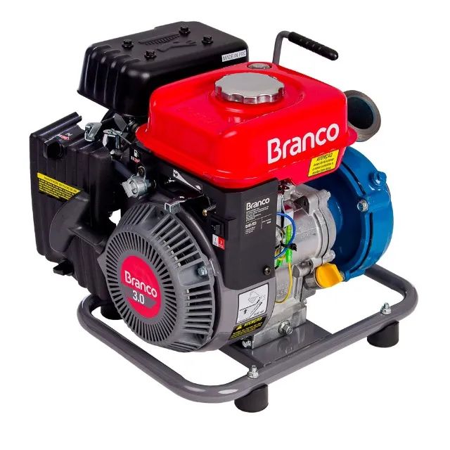 Motobomba centrifuga  a gasolina 3cv c/partida manual ( Branco ) 