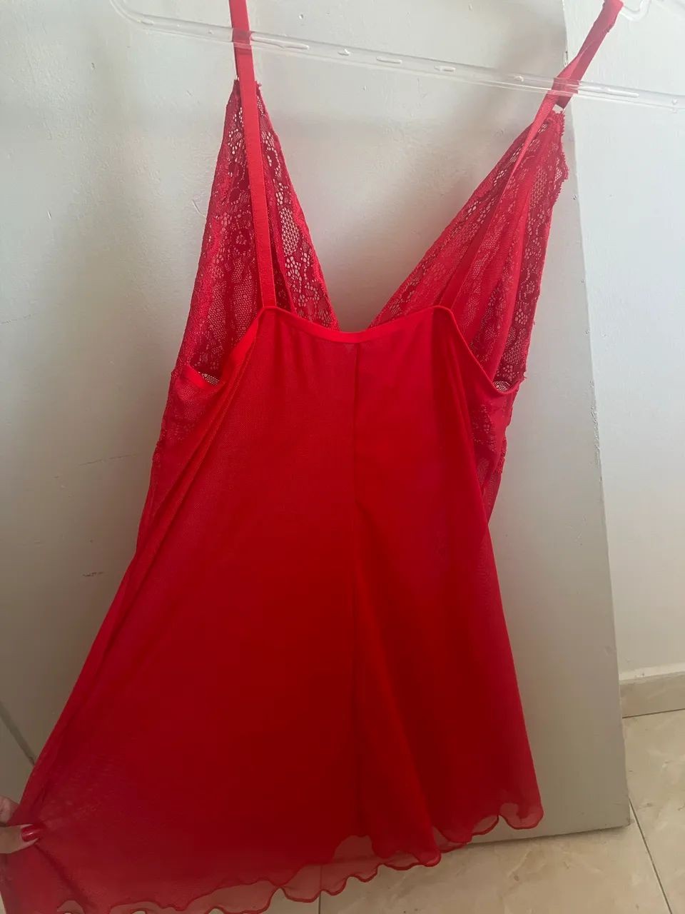 Lingerie vermelha e preta - Foto 2