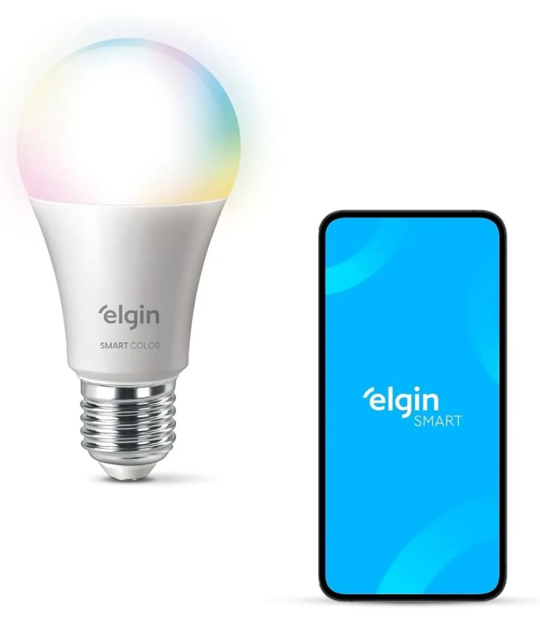 Lâmpada LED Inteligente Elgin Smart - Wi-Fi - RGB - 10W - Foto 2