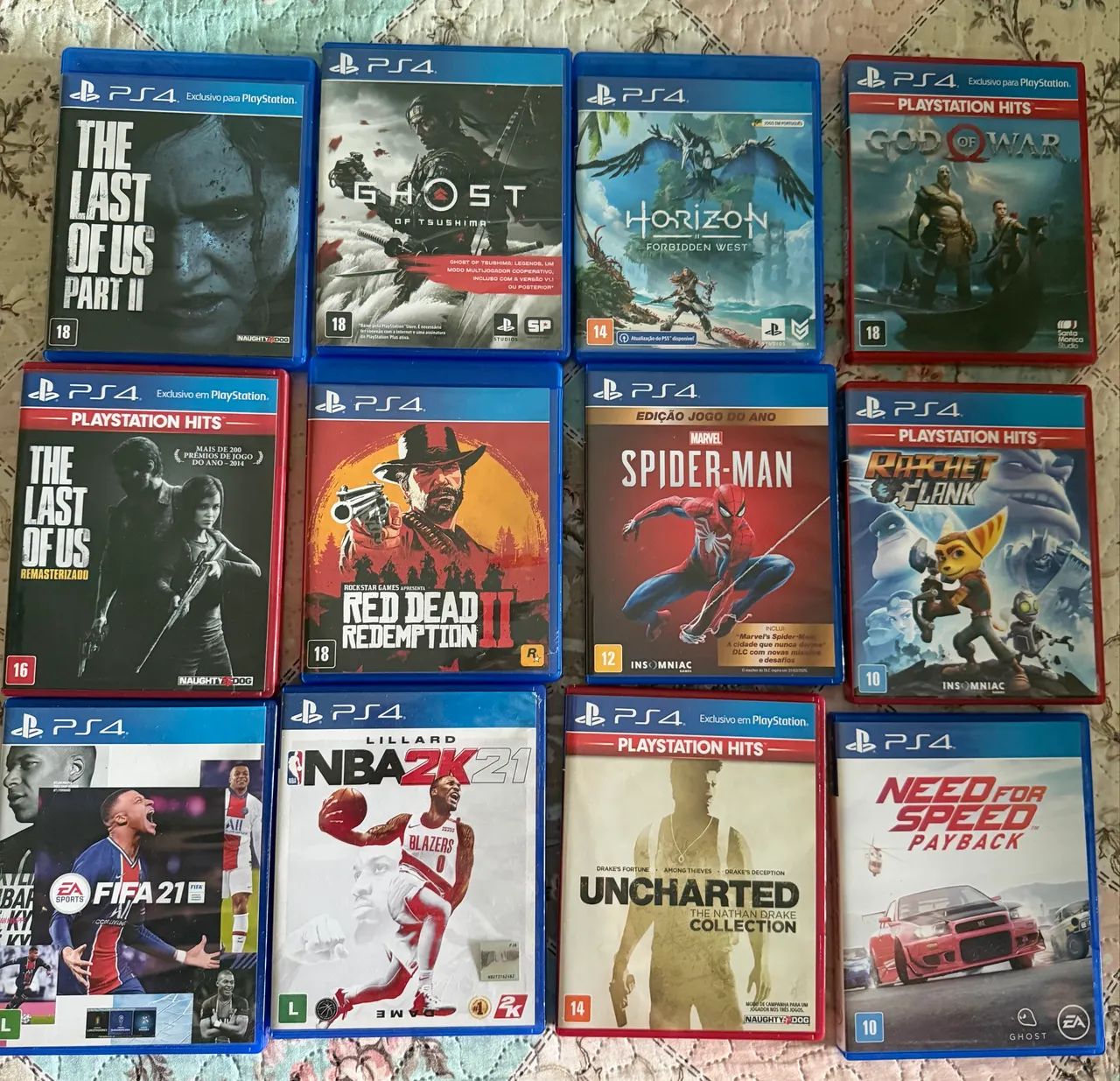 PlayStation 4 1tb + 2 controles + 12 jogos - Consoles de Vídeo