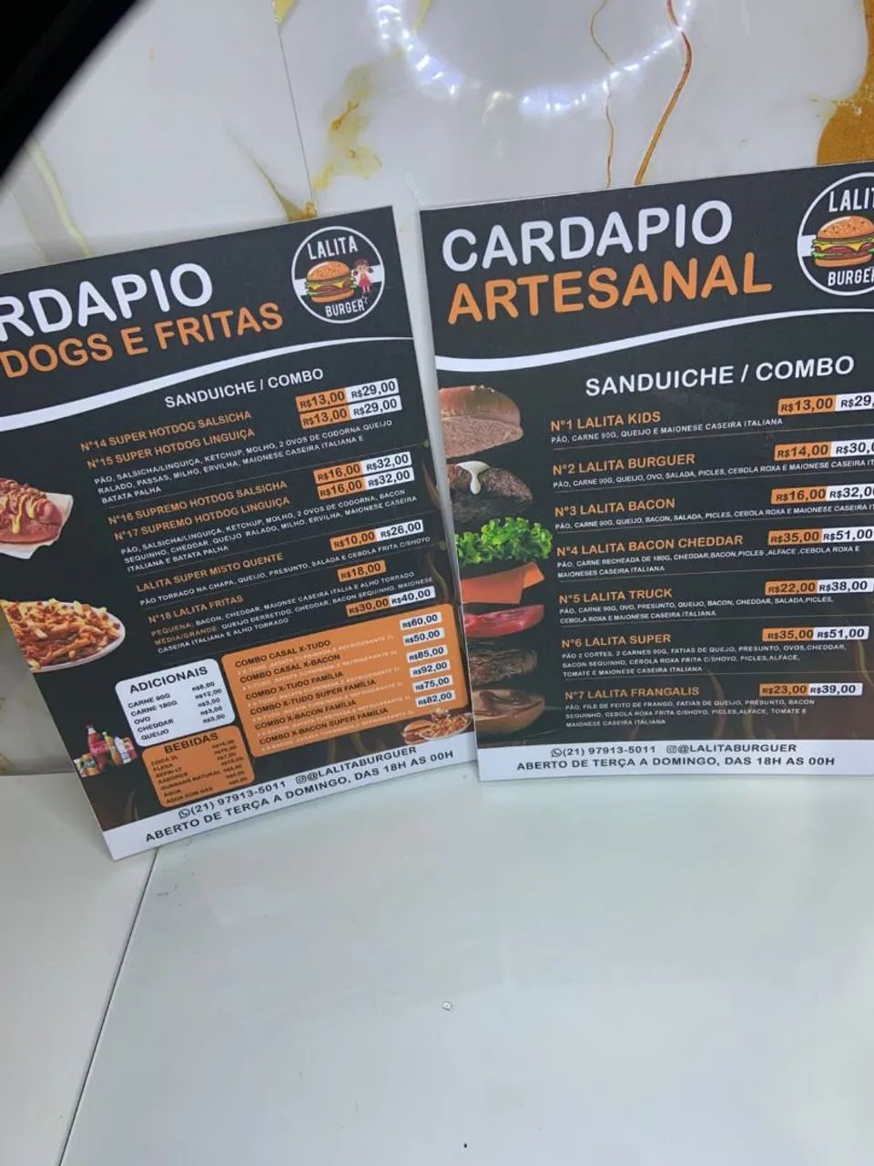 Cardápio Anti-risco - Anti-desbotamento em Pvc - Foto 3