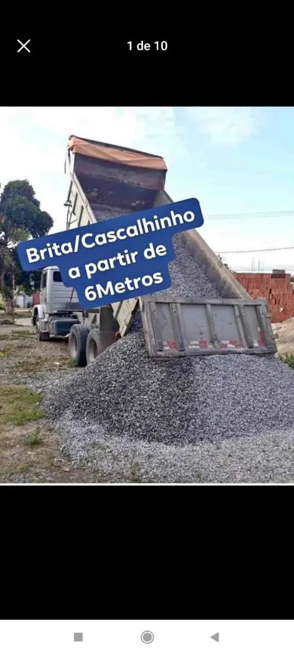Brita cascalhinho com a partir de 6 Metros