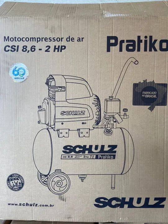 Compressor com rodinha 25 Litros Schulz Pratiko - Foto 5