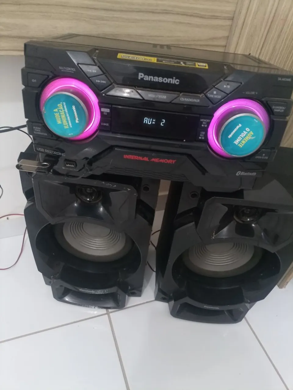 Som Panasonic com Bluetooth