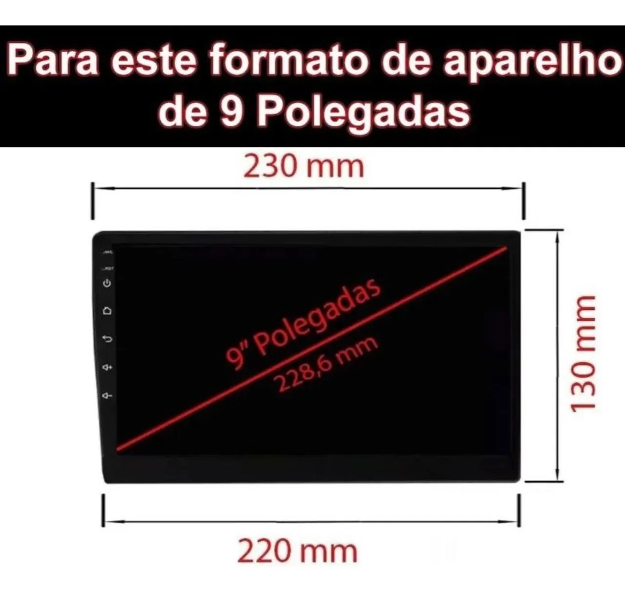 Central Multimídia Android com Tela de 9 Polegadas - Foto 4