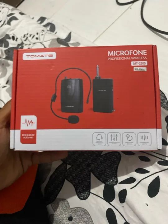 Microfone Sem Fio Profissional Tomate MT-2205