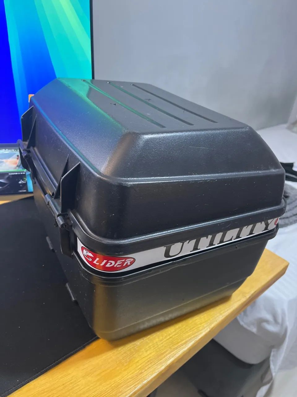 Baú 28L + Suporte baú bagageiro - Foto 3