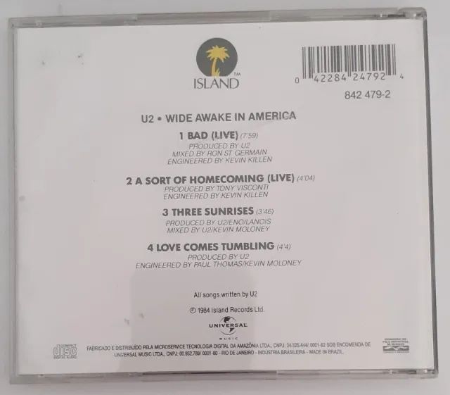 CD - U2 WIDE AWAKE IN AMERICA - 1985 - Foto 3