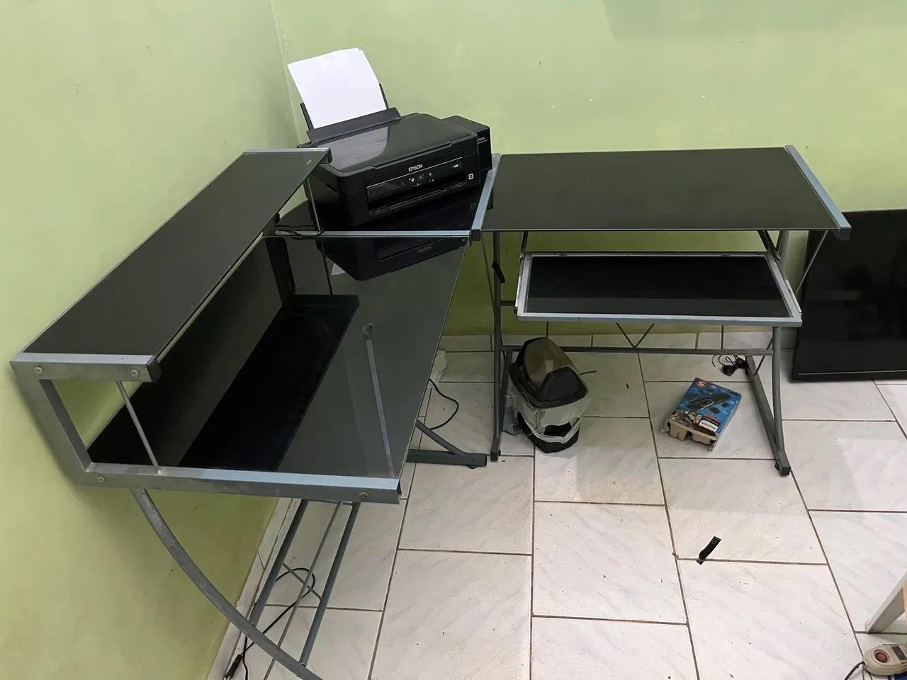 Mesa de escritório canto64290473817345123