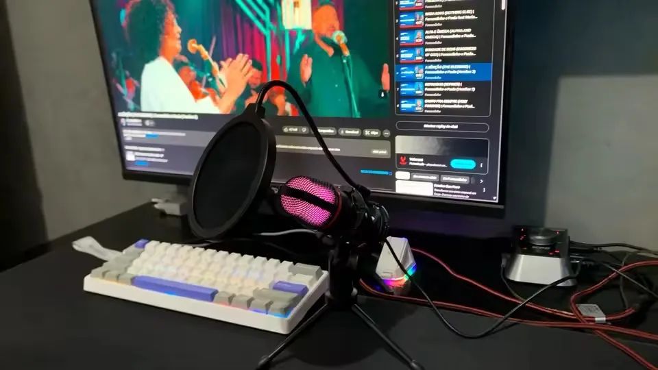 Microfone gamer plug and play