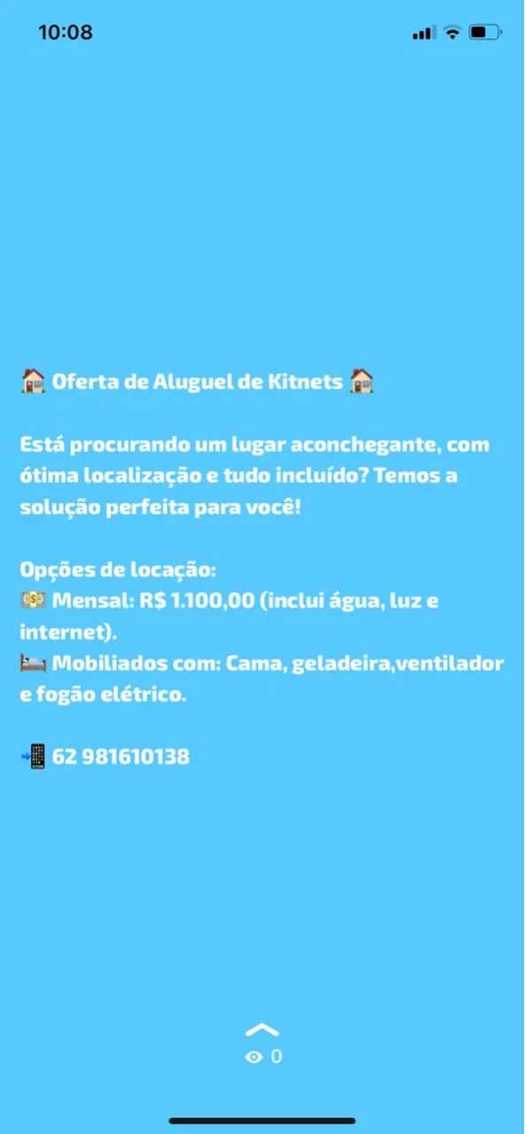 Kitnet leste universitário 
