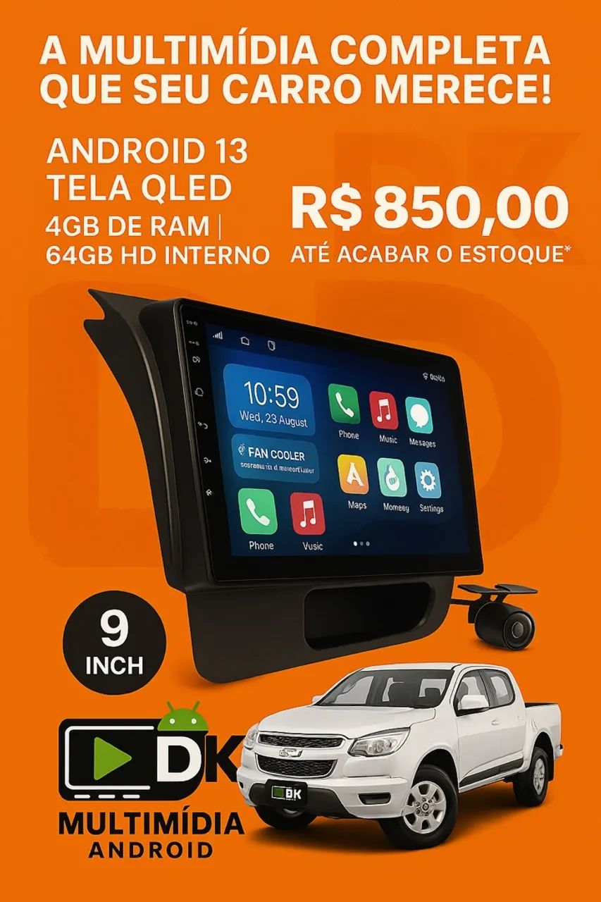 Multimídia Android 9? S10(2012 a 2015) 4gb RAM 64HD