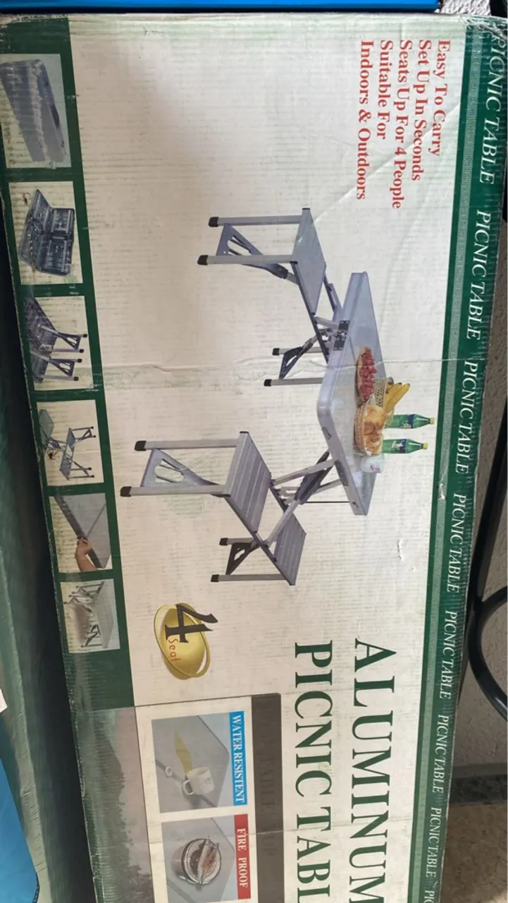 Mesa de alumínio para camping 