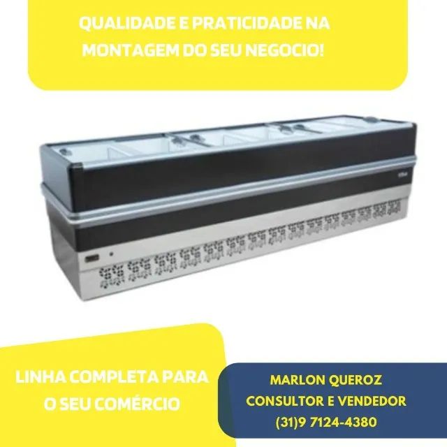Ilha de Congelados 3M Polar para Mercado