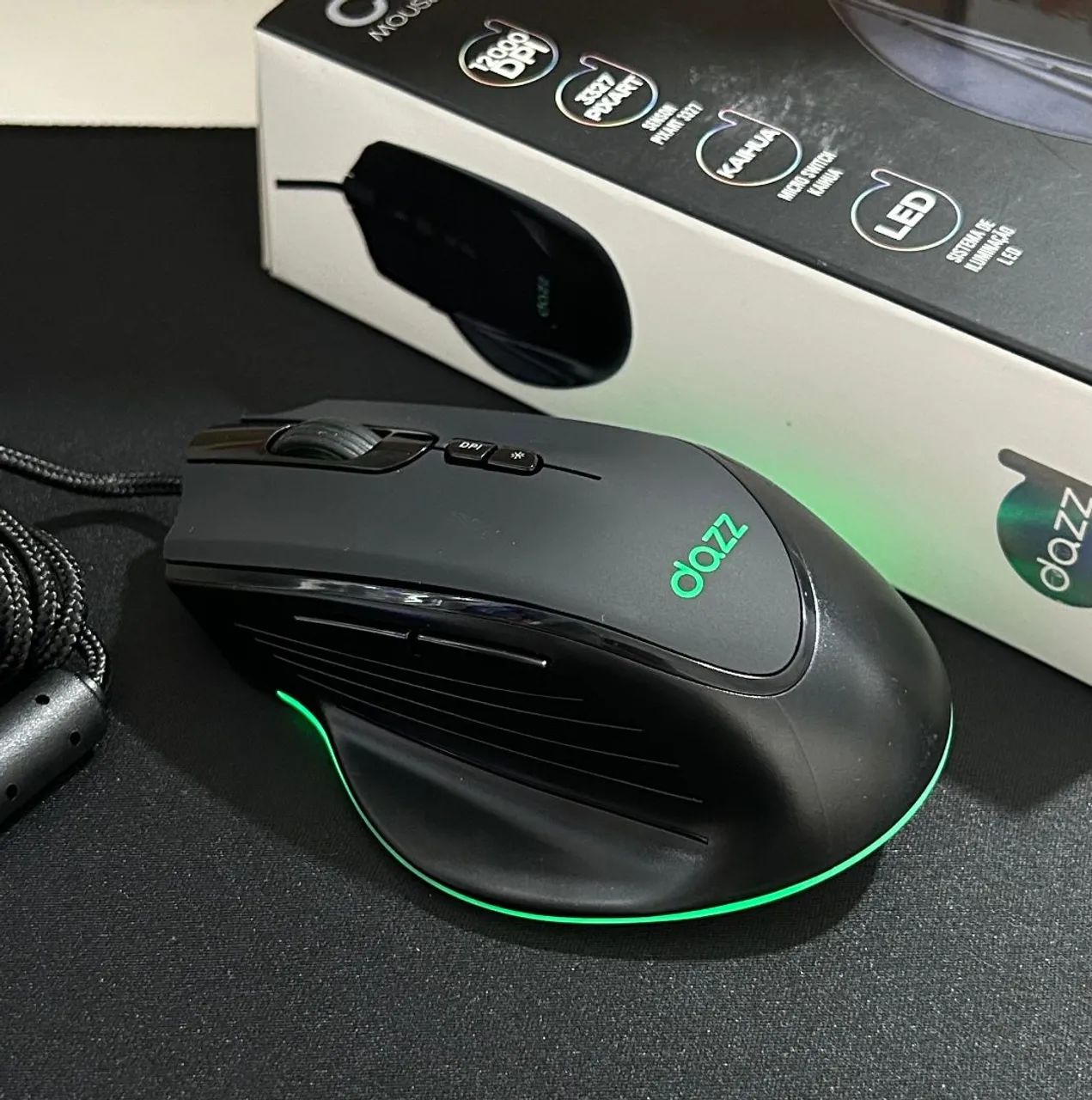 Mouse com fio 12000 Dpi Kaihua  - Foto 4