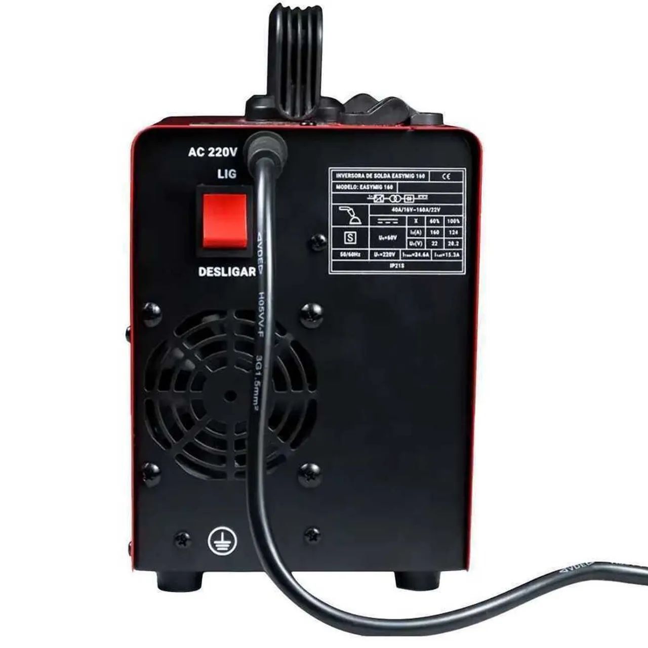 Máquina de Solda s/Gás EASY MIG 160 Amperes GALZER 220 V - Foto 4