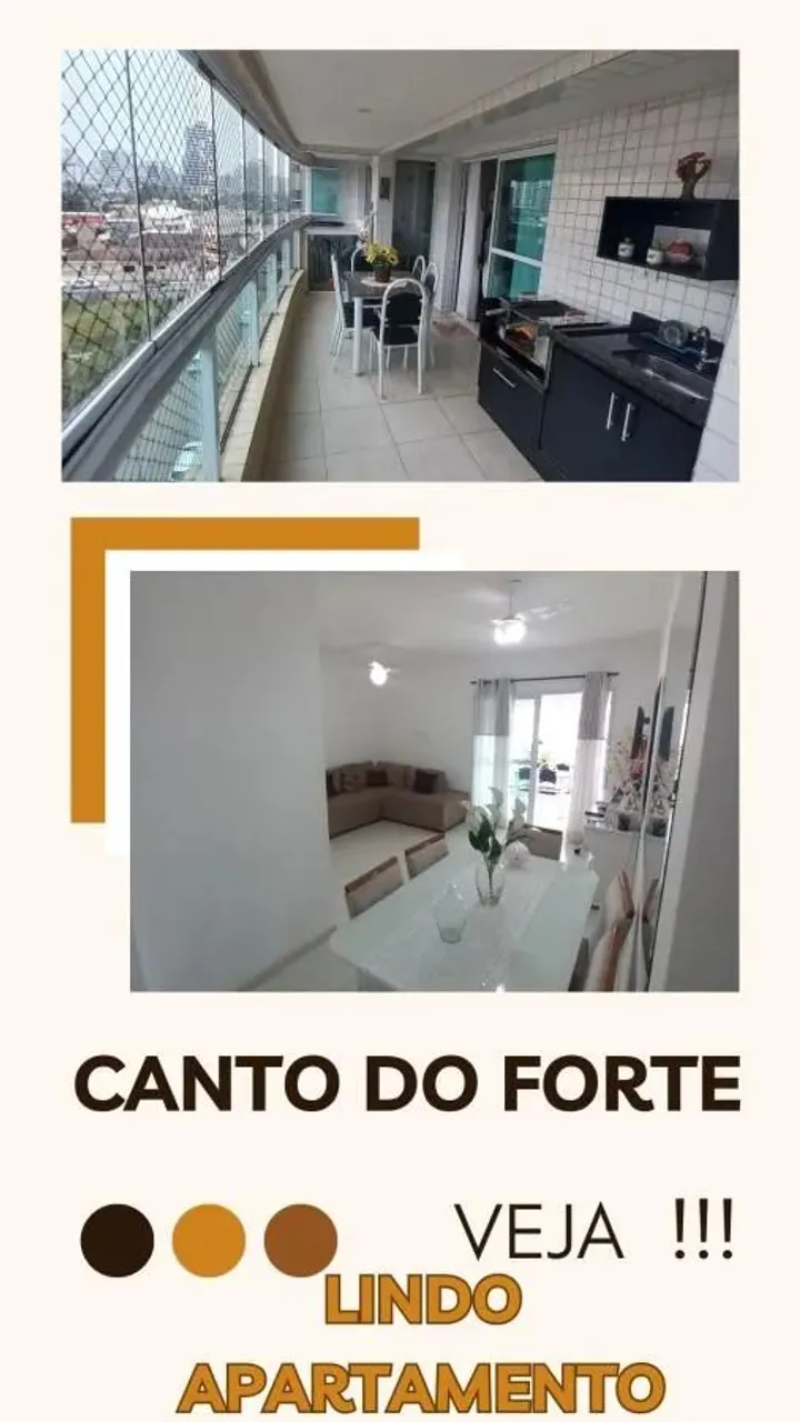 Apartamento para Venda em Praia Grande, Canto do Forte, 2 dormitórios, 1 suíte, 1 banheiro