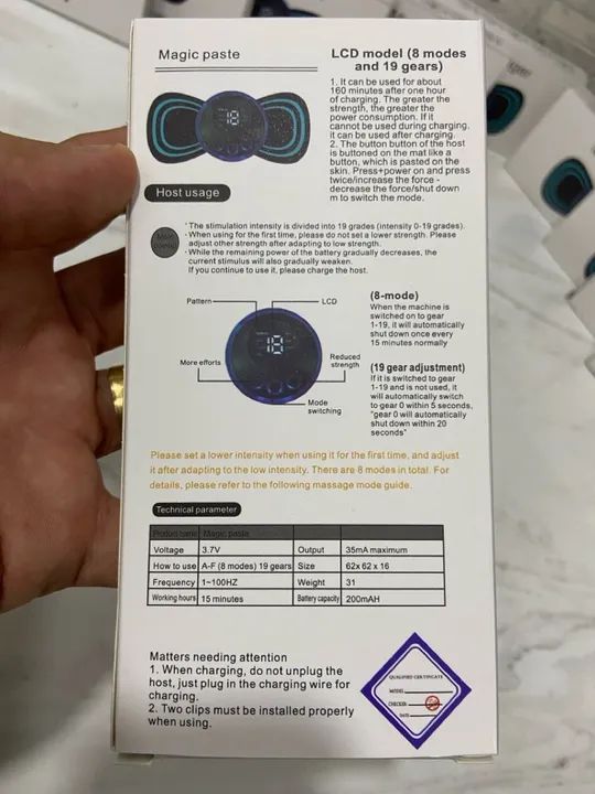 Massageador elétrico com 8 modos e 19 velocidades  - Foto 2