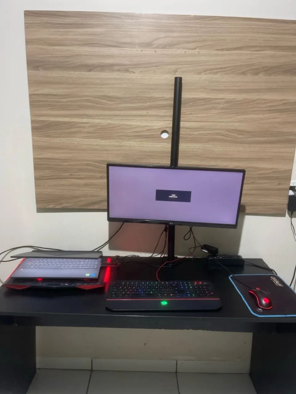 Notebook Gamer + monitor LG ultrawide
