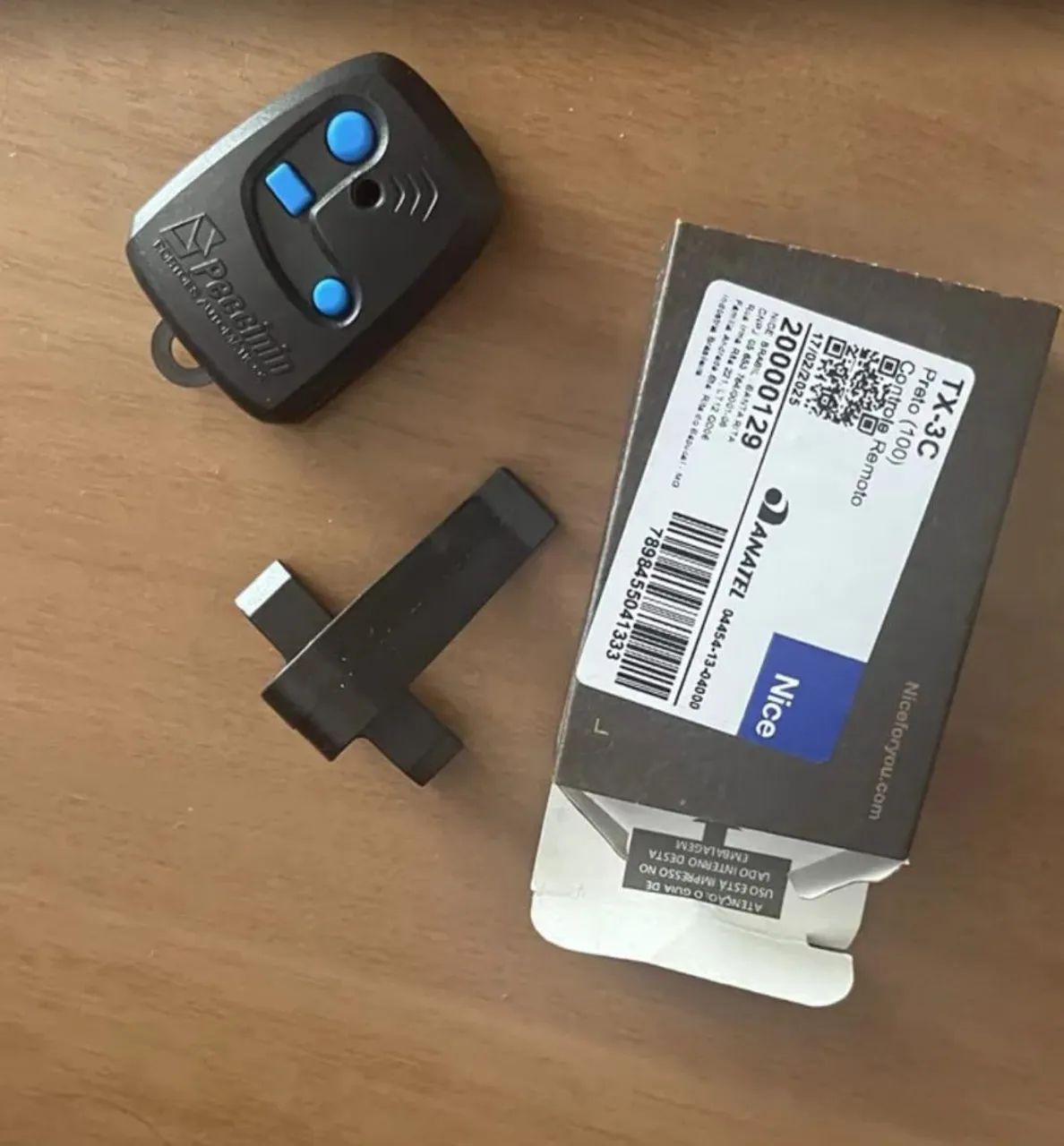 Controle Peccinin portão eletrônico 