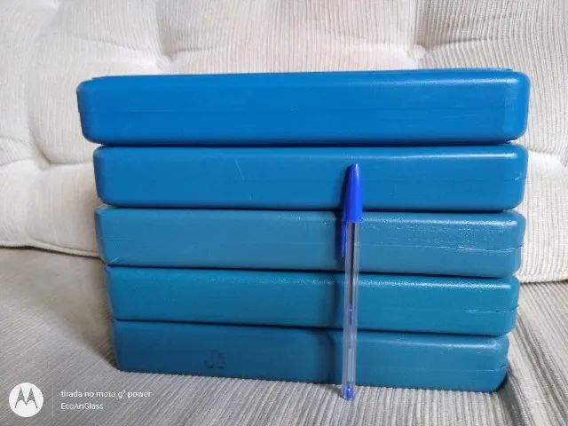 Kit com 5 Placas de Gelo Gel 1000 ml Reutilizável para Camping Pescaria Mantimentos Viagem - Foto 3
