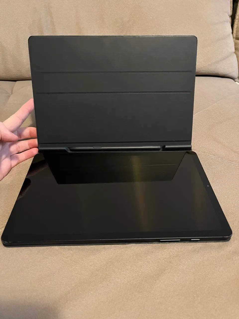 Tablet Samsung S6 Lite com caneta e capa originais - Foto 3