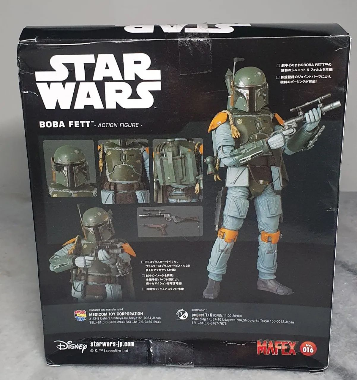 Star wars mafex boba fett original lacrado  - Foto 3
