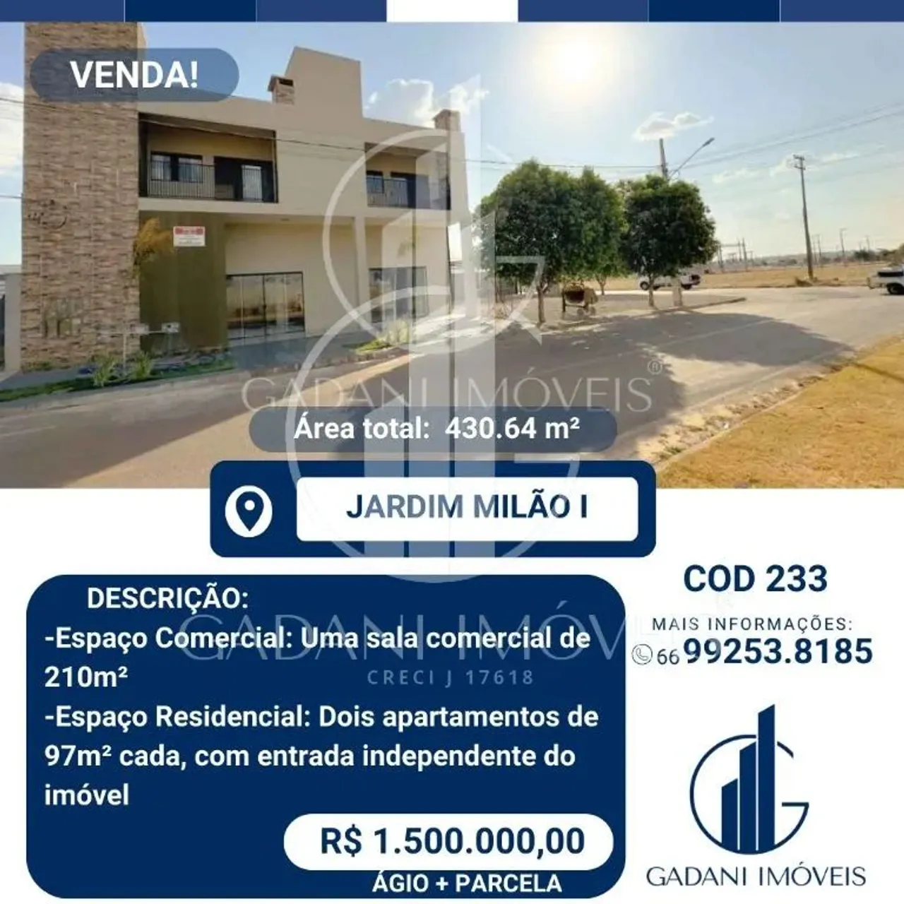 Prédio Comercial e Residencial em SINOP-MT