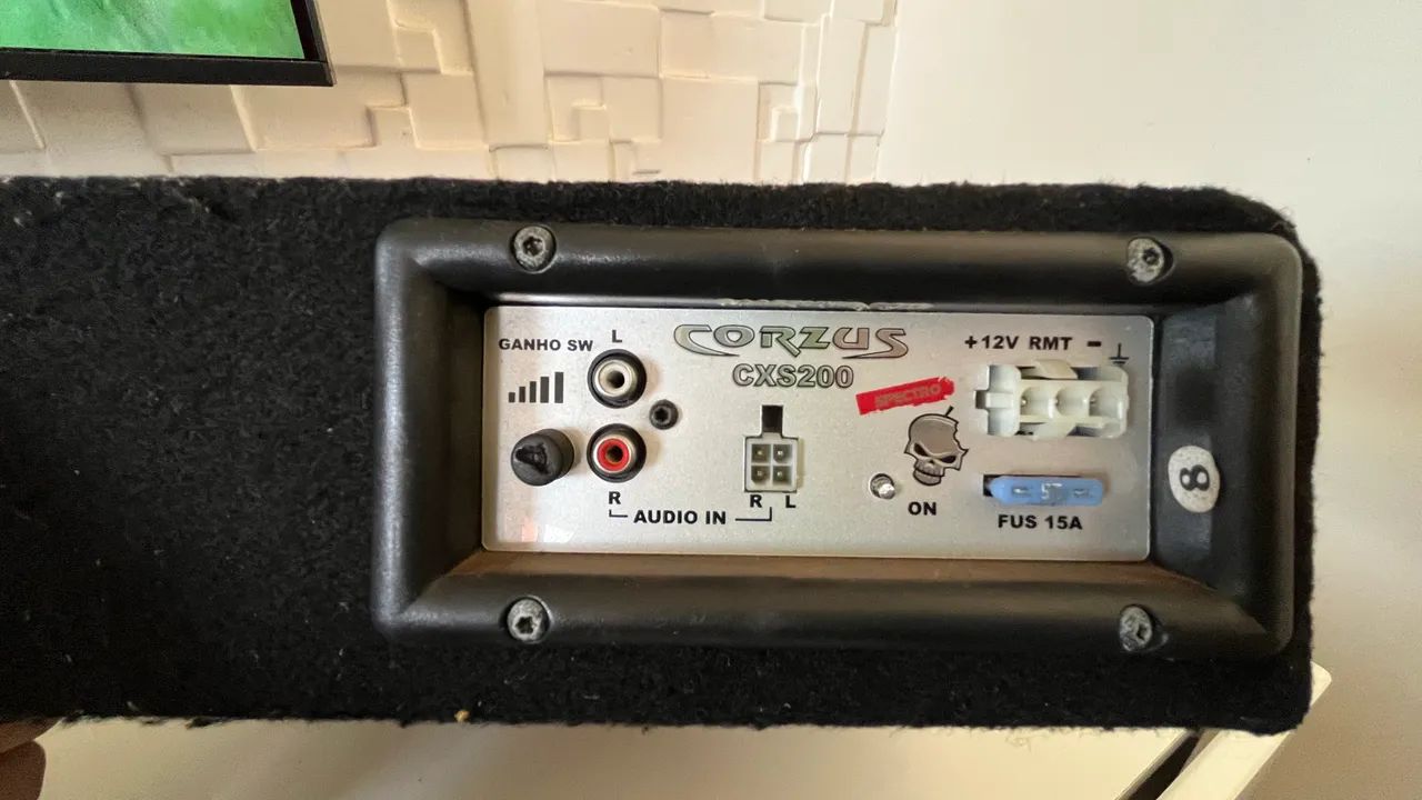 Caixa Amplificada Automotiva Corzus CXS 200 Slim 8'' Polegadas 200W RMS - Foto 2
