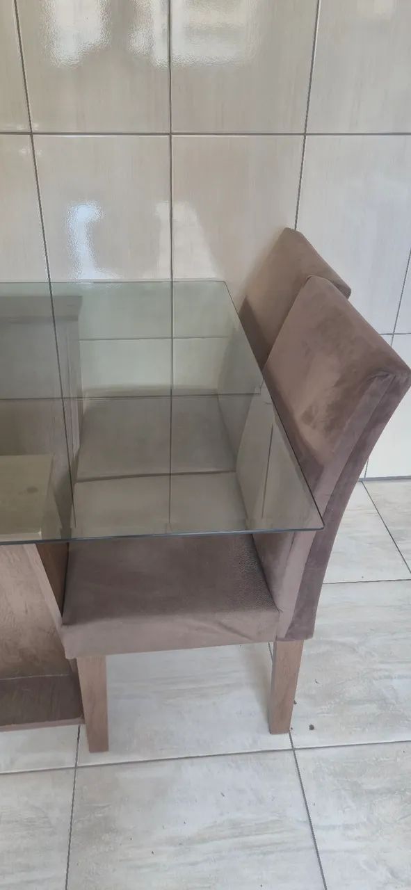  mesa de jantar vidro - Foto 3