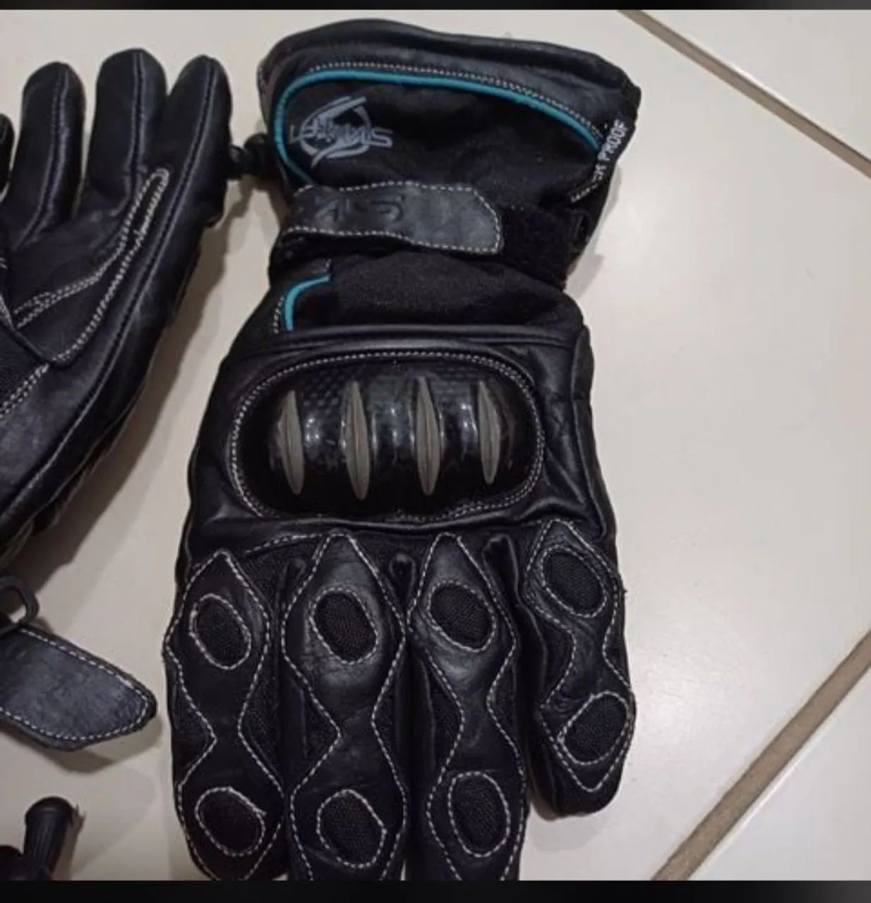 Luvas Swift de Moto - Importadas da Inglaterra - Tamanho P - Foto 2